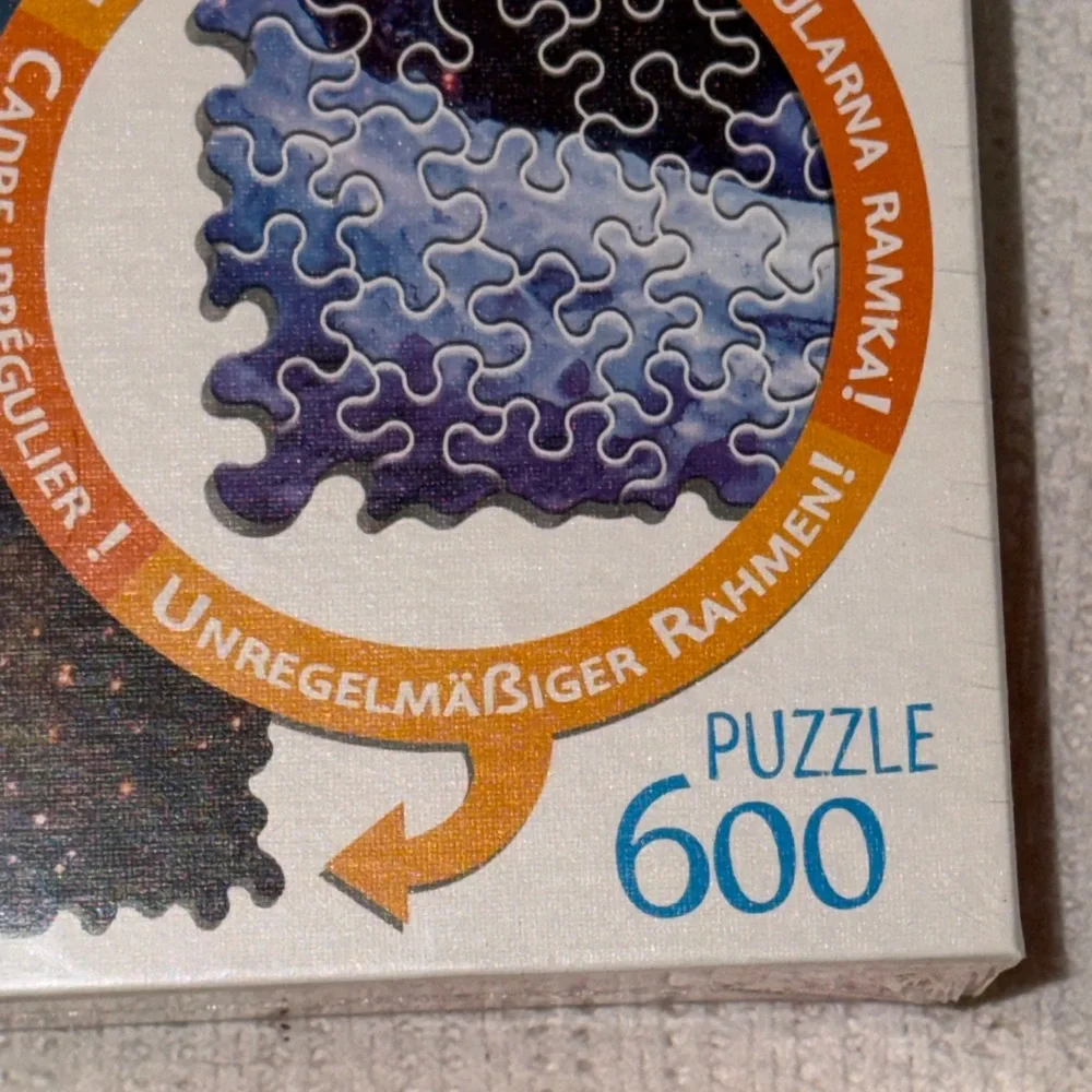 Crazy Shapes 600 Piece Puzzle - Northern Lights NEW Sealed